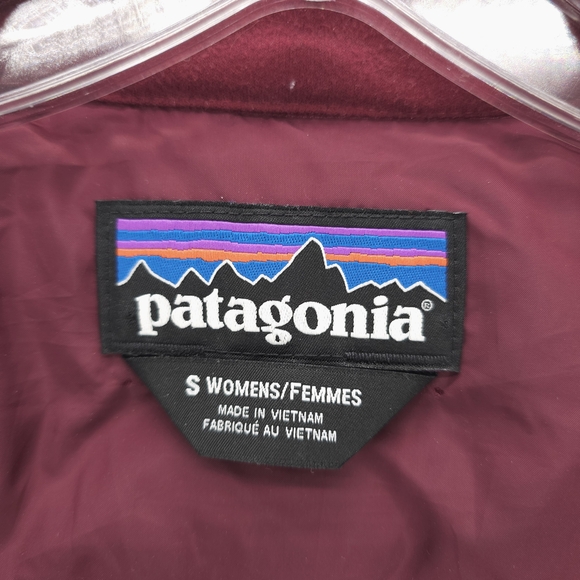 PATAGONIA Women's Tres 3-in-1 Parka Jacket Burgundy Maroon Red SMALL - Picture 11 of 13